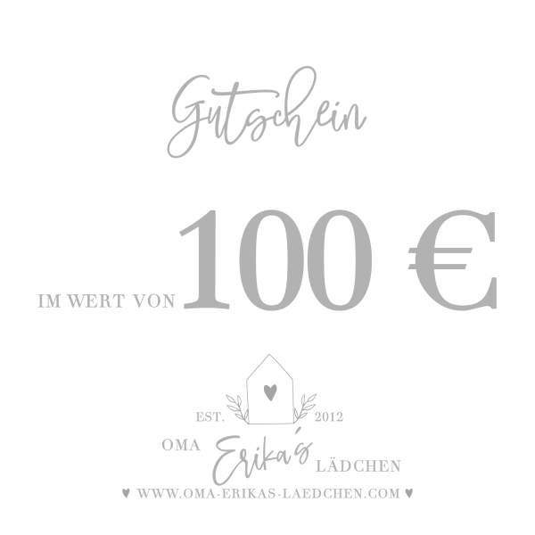 Geschenkgutschein Wert 100 €